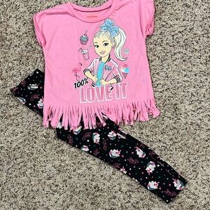 🆑FINAL PRICE‼️ Girls size 5 Nickelodeon JoJo Siwa matching set